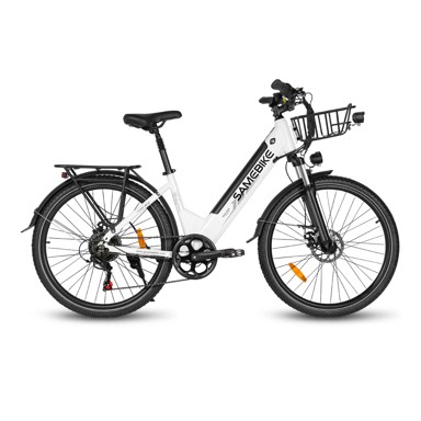 SAMEBIKE RS A01 Pro električni bicikl 26" 500W 15Ah, bijeli